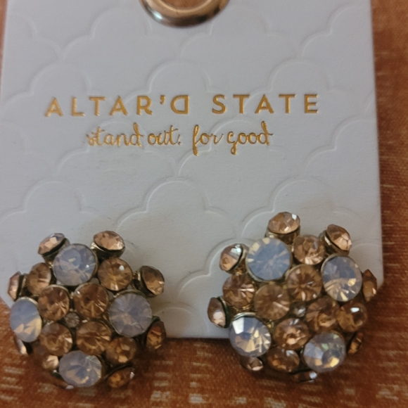 ALTAR'D STATE RHINESTONE EARRINGS - Picture 3 of 5